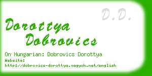 dorottya dobrovics business card